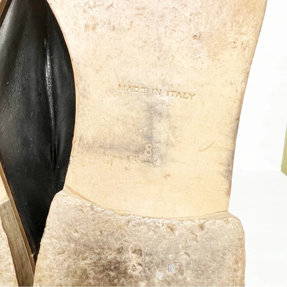 Everlane The Modern Loafer Black Leather Flats Size 8 Made in Italy Women’s